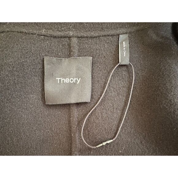 Theory Wool Cashmere Boy Winsome 2 Black Coat size P or XS - Picture 5 of 7